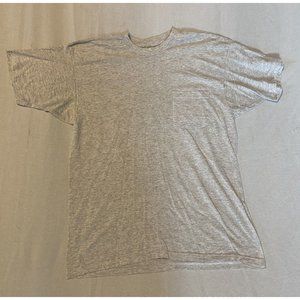 Men's Grey T Shirt Graphic "Papa Bear" Pocket Size Large